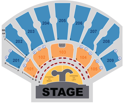 Jennifer Lopez Seat Map